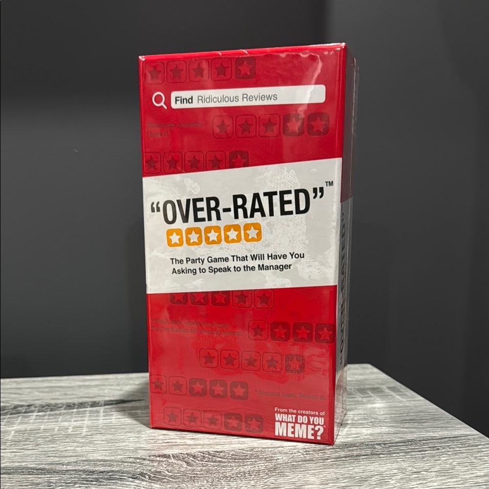 NEW: Over-Rated - The Adult Party Game